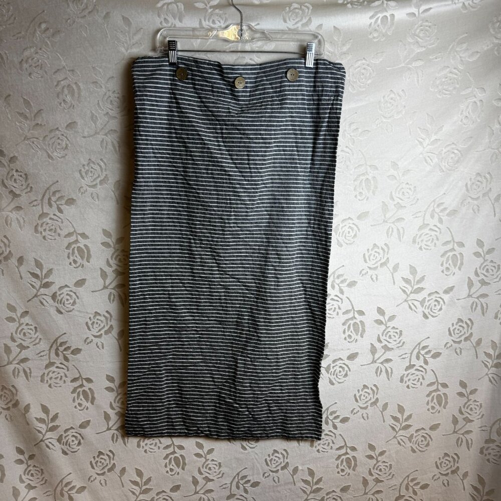 Striped Jellymoni Cotton Pillowcase With Decorative Wooden Buttons  Oeko-Tex